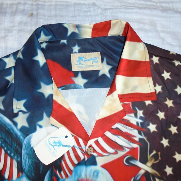 Hawaiian Shirts Vacation Is A State Of Mind Patriotic Santa Claus Size 4XL - Picture 2 of 3